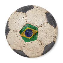 Brazil Football Refrigerator Magnets