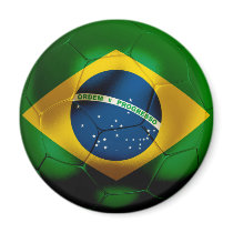 Brazil Football Refrigerator Magnets