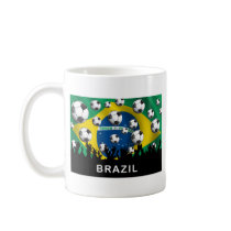 Brazil Football Coffee Mugs