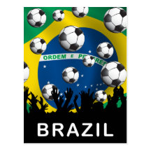 Brazil Football Post Card