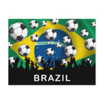 Brazil Football Postcard
