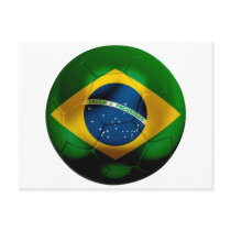 Brazil Football Postcard