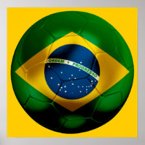 Brazil Football Print