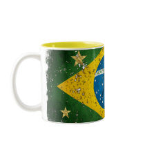 Brazil Grunge flag for Brazilians worldwide Mug