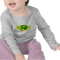 Brazil grunge logo soccer ball futebol fans gifts tshirts