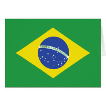 Brazil High quality Flag Cards