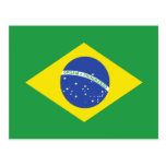 Brazil High quality Flag Post Cards