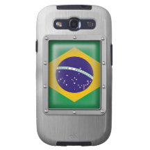 Brazil in Stainless Steel Galaxy SIII Covers