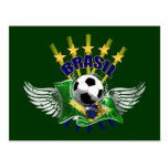 Brazil logo emblem 5 star for dark gifts postcards