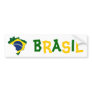 Brazil map bumper sticker