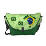 Brazil map courier bag