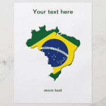 Brazil map custom flyer