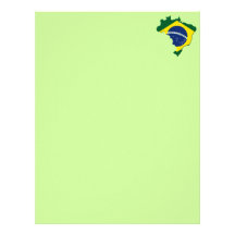 Brazil map customized letterhead