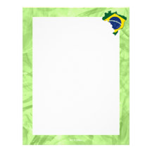 Brazil map letterhead