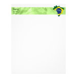 Brazil map letterhead design