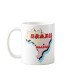 Brazil Map Coffee Mug