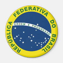 brazil national seal refrigerator magnets