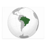 Brazil (orthographic projection) postcards