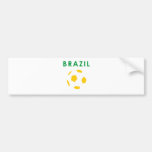 brazil retro soccer t- shirt bumper stickers