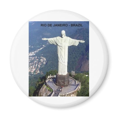Brazil Rio De Janeiro christ (St.K.) Fridge Magnet by stamos1972