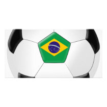 Brazil Soccer Ball Photo Greeting Card