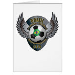Brazil Soccer Crest Card