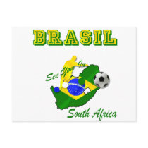 Brazil South Africa Qualifies Brasil T Post Card