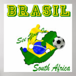 Brazil South Africa Qualifies Brasil T Print
