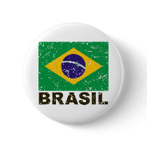 Brazil Vintage Flag Buttons