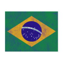 Brazil Vintage Flag Post Cards