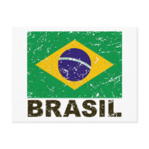 Brazil Vintage Flag Post Cards