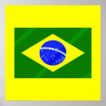 Brazilian flag of Brazil gifts and tees Poster