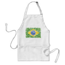 Brazilian Flag - Textual Brasil Apron