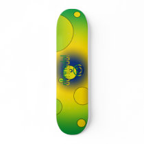 Brazilian Gifts Thank You / Obrigado + Smiley Face Skate Board Deck