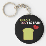 Bread Is Pain Keychains