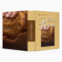 Bread Recipes (textured gold) Vinyl Binder
