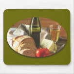 Bread Tomato Cheese & Wine Mousepad