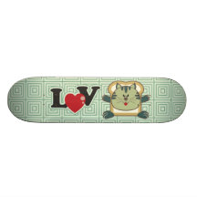 Breading Cat Green Skateboard