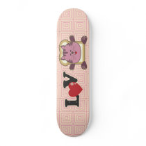 Breading Cat Pink Skateboard