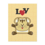 Breading Cat Yellow Postcard