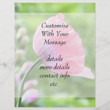 Breadseed Poppy Petals Custom Flyer