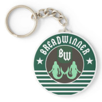 Breadwinner Green Keychain