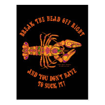 Break the Head Crawfish Postcard