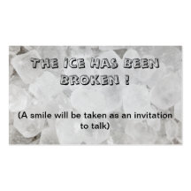 Break the ice dating business card