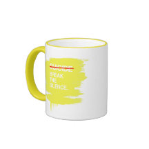 BREAK THE SILENCE ON SUICIDE MUGS
