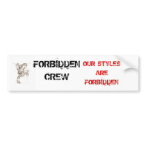 Breakdance_1_by_BlackKittenn, FORBIDDEN CREW, O... Bumper Stickers