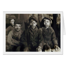 Breaker Boys in Pittston, PA 1911 Greeting Cards