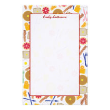 Breakfast Foods Personalized Stationery