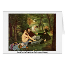Breakfast In The Open By Edouard Manet Greeting Cards