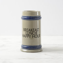 Breakfast Lunch Happy Hour Coffee Mug